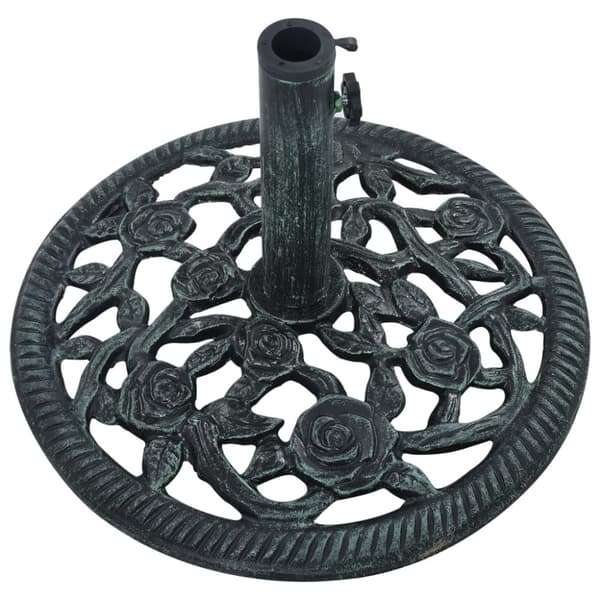 The Living Store parasolfod 9 kg 40 cm støbejern grøn -  Parasolfødder