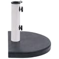 Miniatyrbillede 4 af 8: The Living Store parasolfod 40x28x4 cm granit sort -  Parasolfødder