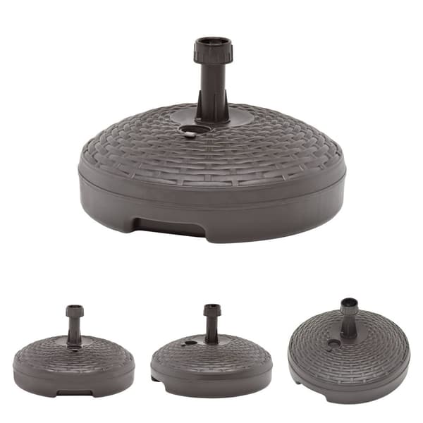 The Living Store Parasollfot sand/vattenfylld 20 L brun plastrotting -  Parasollfötter