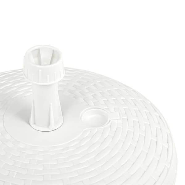 The Living Store Parasollfot sand/vattenfylld 20 L vit plastrotting -  Parasollfötter