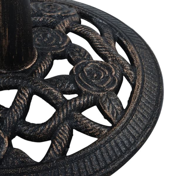 The Living Store parasolfod 9 kg 40 cm støbejern sort og bronze -  Parasolfødder