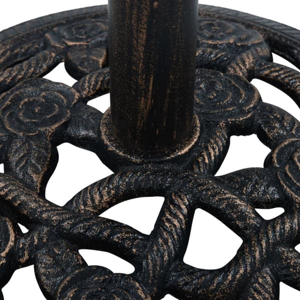 The Living Store parasolfod 9 kg 40 cm støbejern sort og bronze -  Parasolfødder