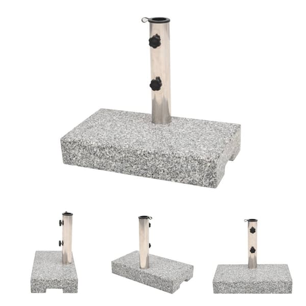The Living Store Parasollfot granit rektangulär 25 kg -  Parasollfötter