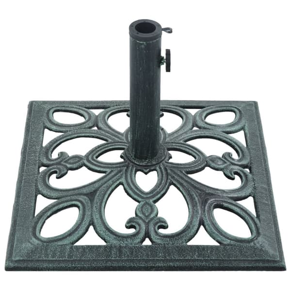 The Living Store parasolfod 12 kg 49 cm støbejern grøn -  Parasolfødder