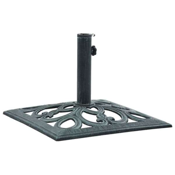 The Living Store parasolfod 12 kg 49 cm støbejern grøn -  Parasolfødder