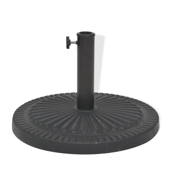 The Living Store parasolfod resin rund sort 14 kg -  Parasolfødder