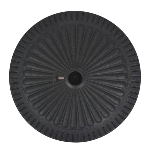 The Living Store parasolfod resin rund sort 14 kg -  Parasolfødder