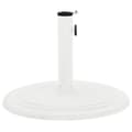 Miniatyrbillede 3 af 9: The Living Store parasolfod 45x45x30 cm støbejern hvid -  Parasolfødder