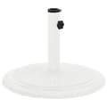 Miniatyrbillede 2 af 9: The Living Store parasolfod 45x45x30 cm støbejern hvid -  Parasolfødder