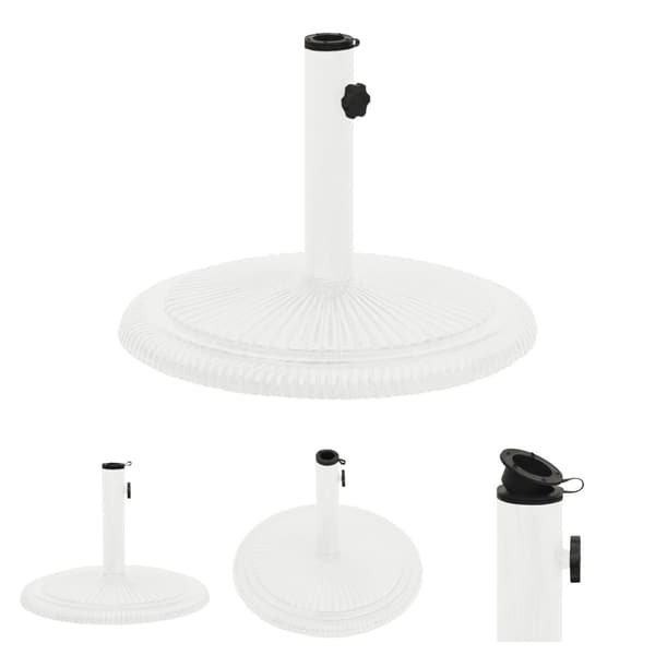 The Living Store parasolfod 45x45x30 cm støbejern hvid -  Parasolfødder