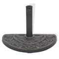 Miniatyrbillede 3 af 9: The Living Store parasolfod resin halv rund bronzefarvet 9 kg -  Parasolfødder