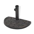 Miniatyrbillede 4 af 9: The Living Store parasolfod resin halv rund bronzefarvet 9 kg -  Parasolfødder