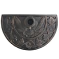 Miniatyrbillede 6 af 9: The Living Store parasolfod resin halv rund bronzefarvet 9 kg -  Parasolfødder