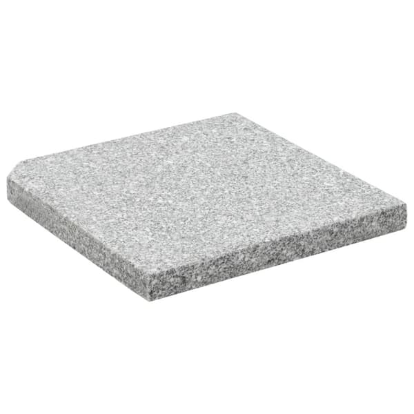 Parasolfødder - Living vægtplade til parasol granit 25 kg firkantet grå