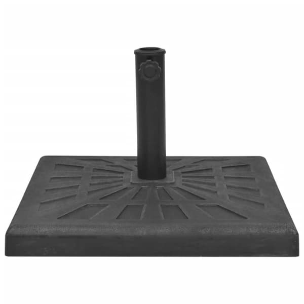 Parasolfødder - Living parasolfod resin firkant sort 19 kg