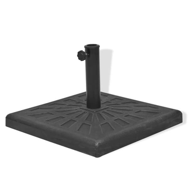 Parasolfødder - Living parasolfod resin firkant sort 19 kg