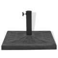 Miniatyrbillede 6 af 10: Parasolfødder - Living parasolfod resin firkant sort 19 kg