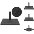 Miniatyrbillede 1 af 10: Parasolfødder - Living parasolfod resin firkant sort 19 kg