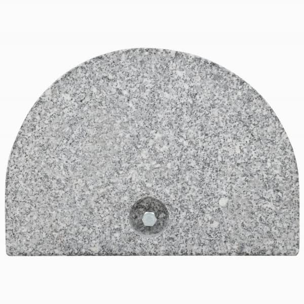 Parasolfødder - Living parasolfod granit 10 kg buet grå