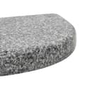 Miniatyrbillede 6 af 7: Parasolfødder - Living parasolfod granit 10 kg buet grå