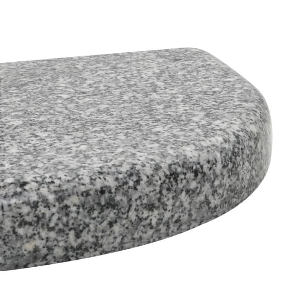 Parasolfødder - Living parasolfod granit 10 kg buet grå