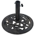 Miniatyrbillede 3 af 9: Parasolfødder - Living parasolfod 9 kg 40 cm støbejern sort og bronze
