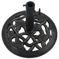 Miniatyrbillede 5 af 9: Parasolfødder - Living parasolfod 9 kg 40 cm støbejern sort og bronze