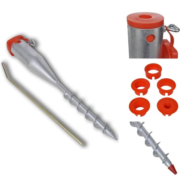 Parasolfødder - Living parasolholder 55 cm galvaniseret stål