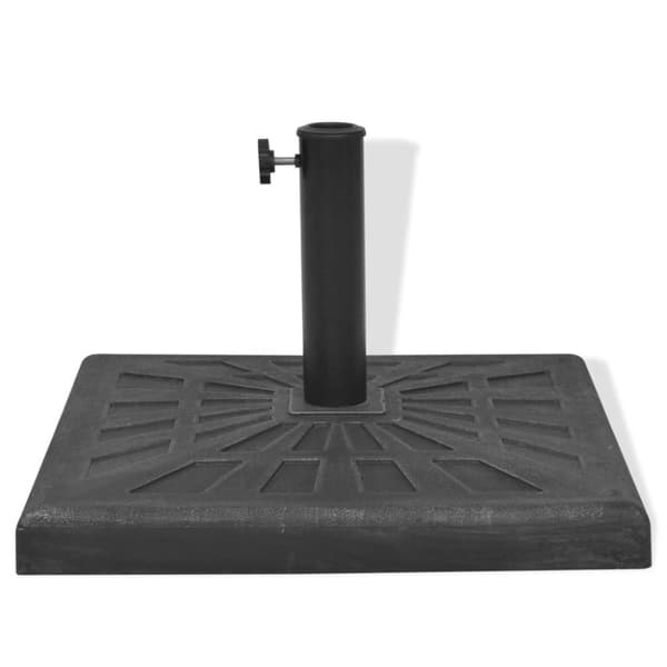 Parasolfødder - Living parasolfod resin firkant sort 12 kg