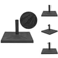 Miniatyrbillede 1 af 9: Parasolfødder - Living parasolfod resin firkant sort 12 kg
