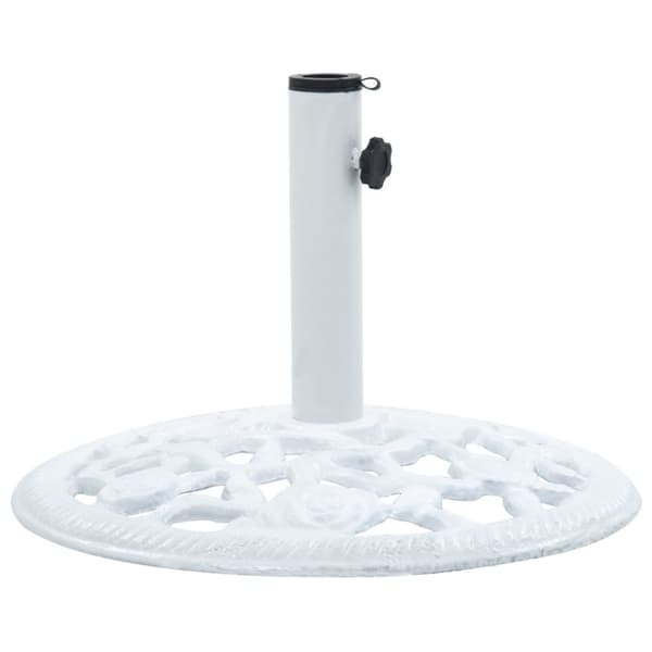 Päivänvarjon alusta valkoinen 12 kg 48 cm valurauta - Varjoteline - Varjotelineet - Home & Living