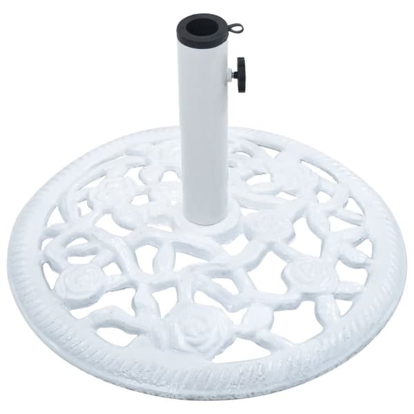 Päivänvarjon alusta valkoinen 12 kg 48 cm valurauta - Varjoteline - Varjotelineet - Home & Living