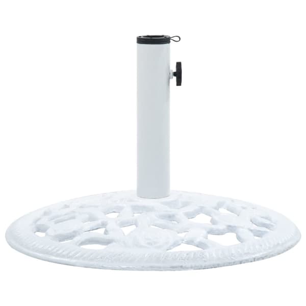 Päivänvarjon alusta valkoinen 12 kg 48 cm valurauta - Varjoteline - Varjotelineet - Home & Living