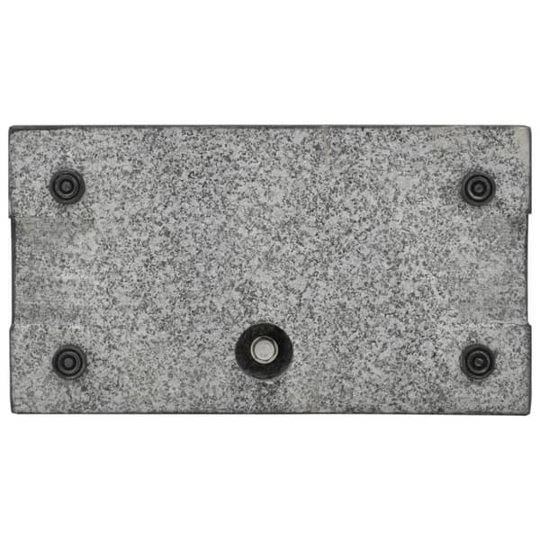Parasolfod granit 25 kg rektangulær sort - Parasolfod - Parasolfødder - Home & Living