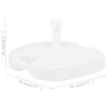 Miniatyrbild 7 av 7: Parasollfot sand/vattenfylld 16 L vit plast - Parasollfot - Parasollfötter - Home & Living