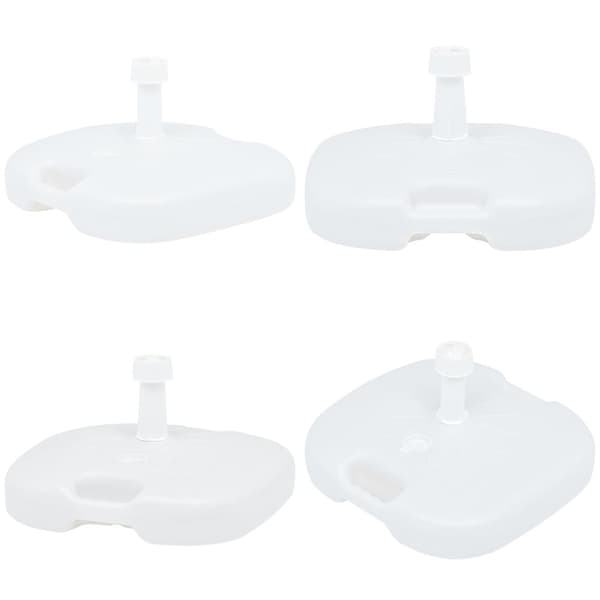 Parasolfod 16 l sand- eller vandfyld plastik hvid - Parasolfod - Parasolfødder - Home & Living