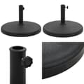 Miniatyrbillede 1 af 7: Parasolfod rund polyresin 19 kg sort - Parasolfod - Parasolfødder - Home & Living