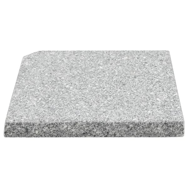 Parasoll viktplatta granit 25 kg kvadratisk grå - Parasollfot - Parasollfötter - Home & Living