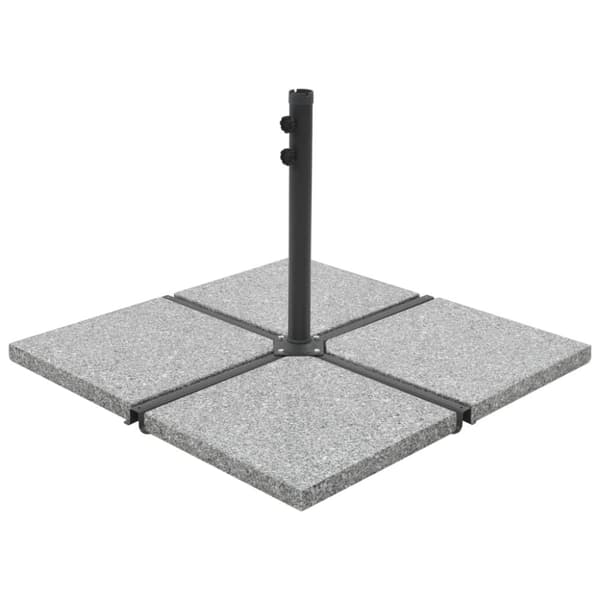 Parasoll viktplatta granit 25 kg kvadratisk grå - Parasollfot - Parasollfötter - Home & Living