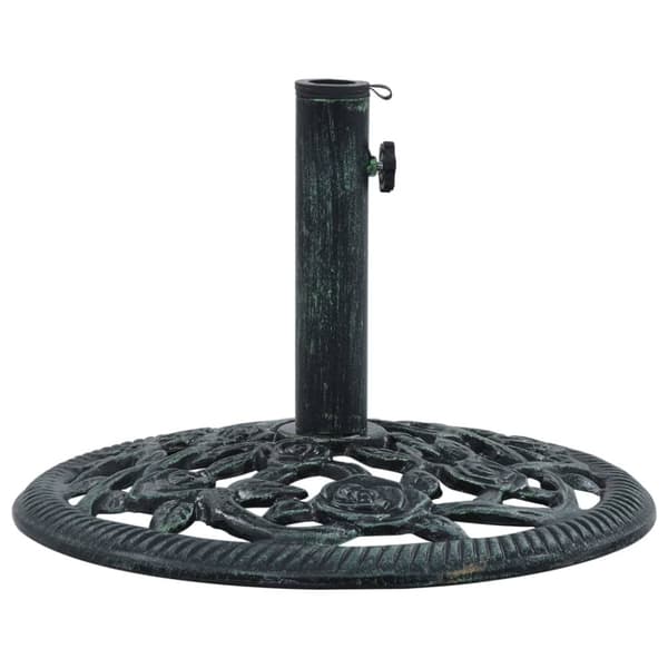 Päivänvarjon alusta vihreä 9 kg 40 cm valurauta - Varjoteline - Varjotelineet - Home & Living