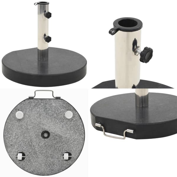 Parasollfot granit rund 28,5 kg svart - Parasollbas - Parasollbaser - Home & Living
