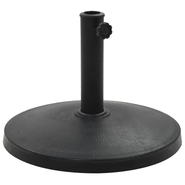 Aurinkovarjon jalka polyresiini 10 kg pyöreä musta - Aurinkovarjon Alusta - Aurinkovarjon Alustat - Home & Living