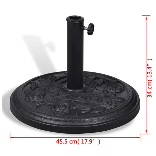 Baser runde sort - Parasol Stativ - Parasol Stativer - Home & Living