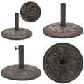 Miniatyrbillede 1 af 8: Parasolfod resin rund bronzefarvet 9 kg - Parasolfod - Parasolfødder - Home & Living