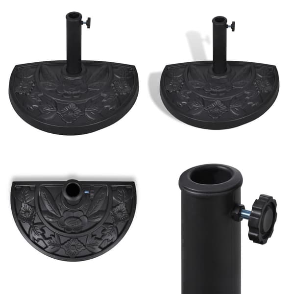 Halvrund parasolfod resin - Parasolfod - Parasolfødder - Home & Living