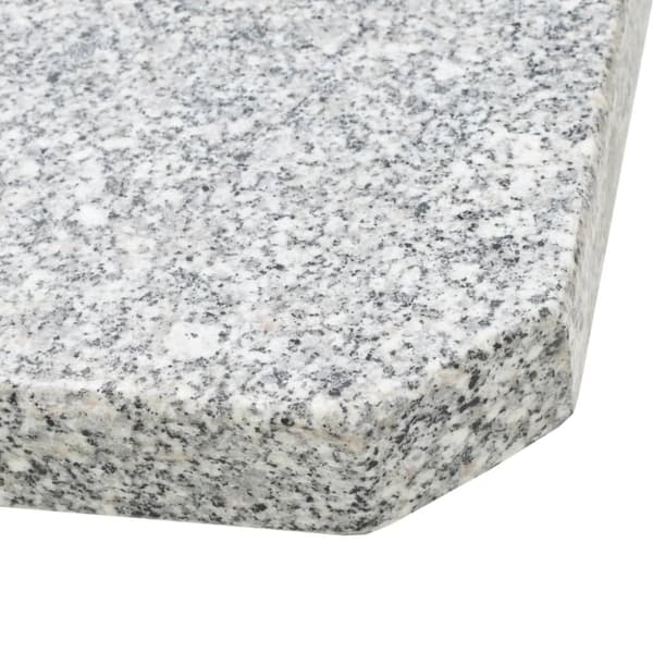 Parasoll viktplatta granit 25 kg kvadratisk grå