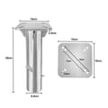 Miniatyrbild 2 av 4: XMTECH Universal Parasollställ, Stålbottenplatta Parasollställ för Dim Offset Parasoll, Silver