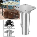 Miniatyrbild 1 av 4: XMTECH Universal Parasollställ, Stålbottenplatta Parasollställ för Dim Offset Parasoll, Silver