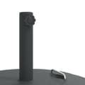 Miniatyrbillede 8 af 9: parasolfod med håndtag til Ø38/48 mm stænger 25 kg rund