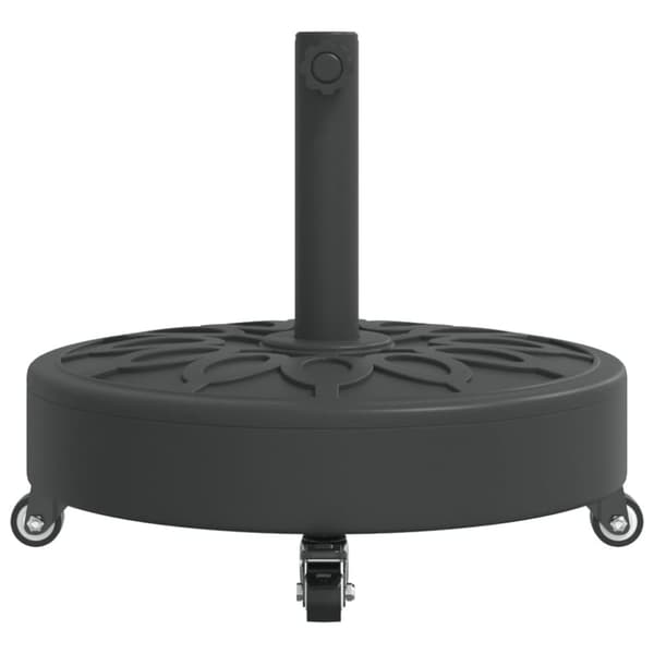 Aurinkovarjon jalusta pyörillä Ø38/48 mm tangolle 27 kg pyöreä